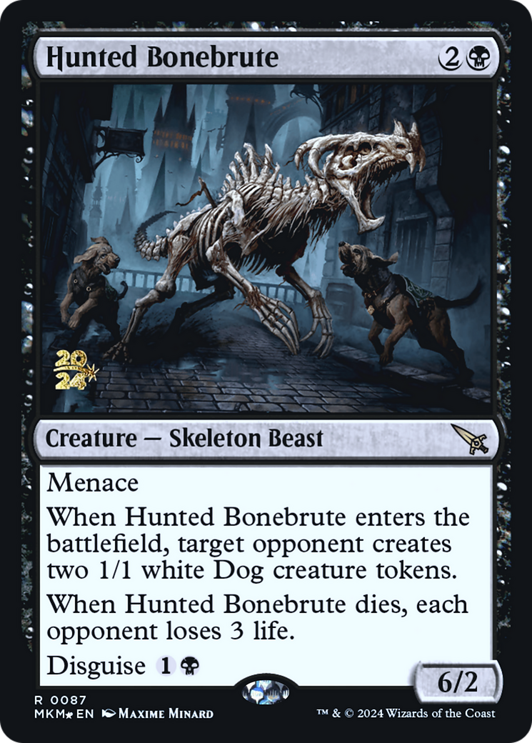 Hunted Bonebrute [Murders at Karlov Manor Prerelease Promos] | The Gaming-Verse