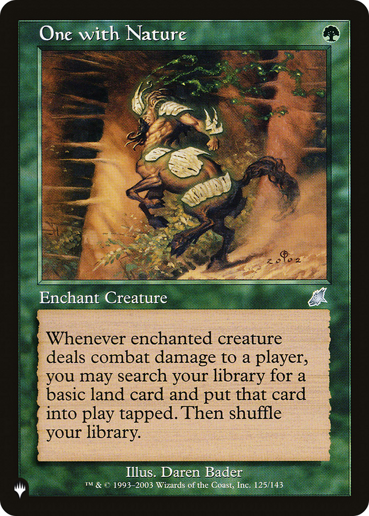 One with Nature [The List Reprints] | The Gaming-Verse