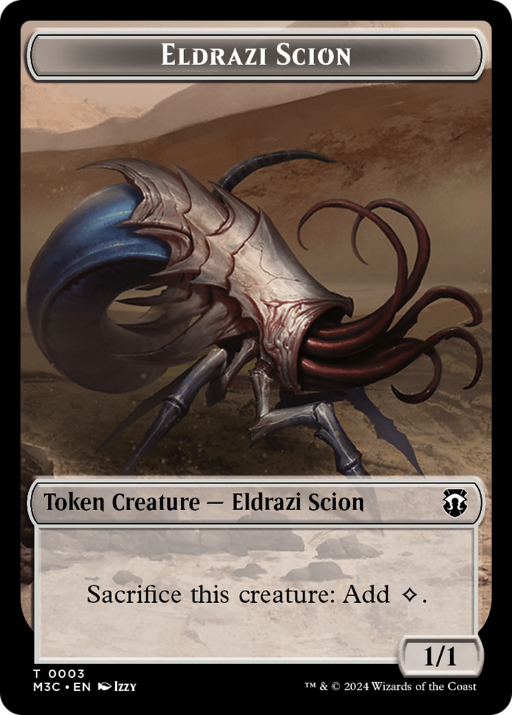 Eldrazi Scion // Eldrazi Spawn Double-Sided Token [Modern Horizons 3 Commander Tokens] | The Gaming-Verse