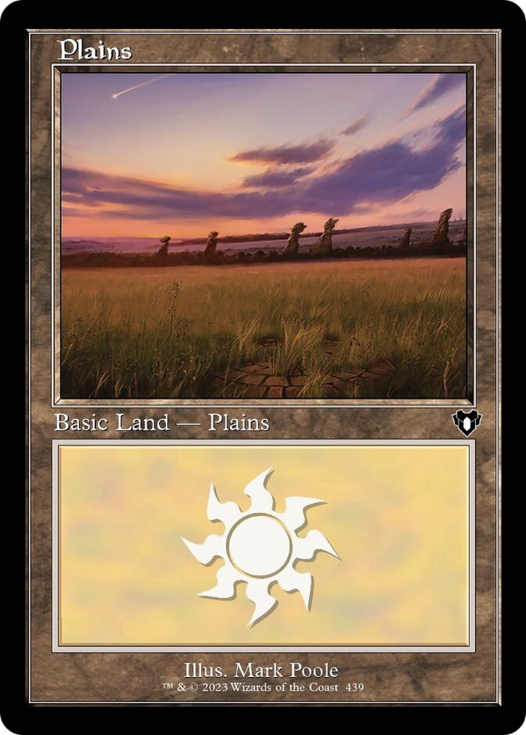 Plains (439) (Retro) [Commander Masters] | The Gaming-Verse