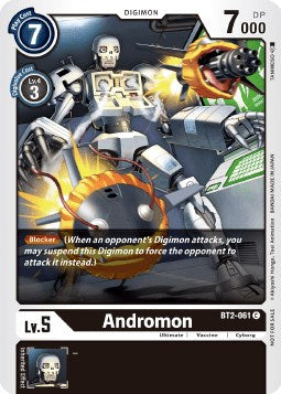 Andromon [BT2-061] (Double Diamond Pre-Release) [Release Special Booster Promos] | The Gaming-Verse