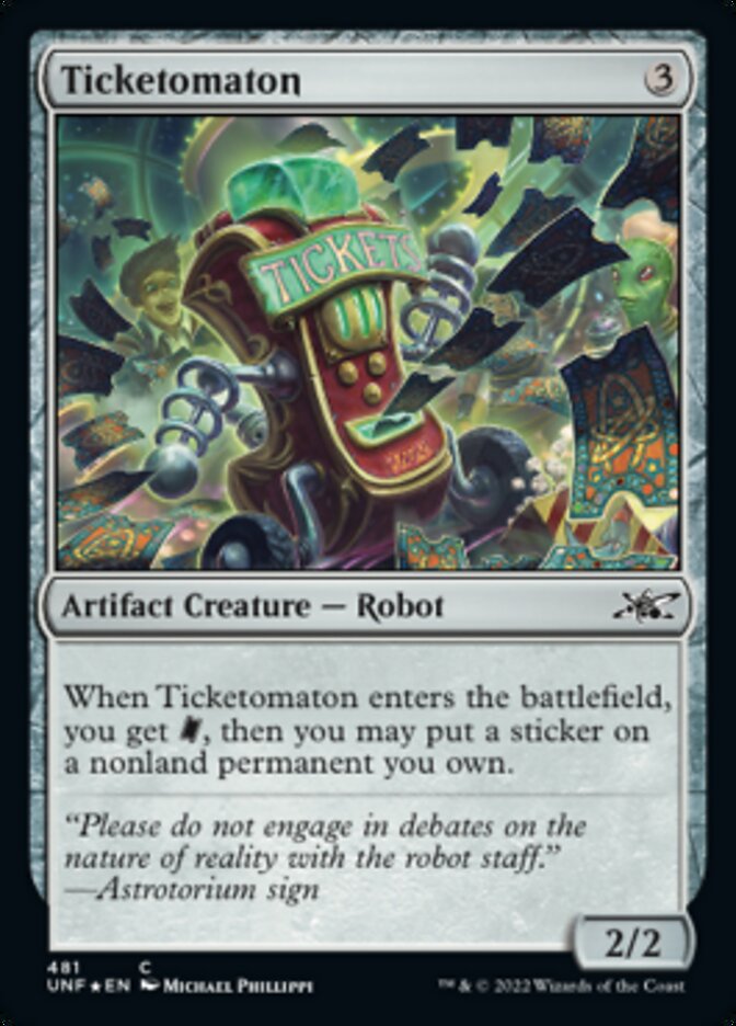 Ticketomaton (Galaxy Foil) [Unfinity] | The Gaming-Verse