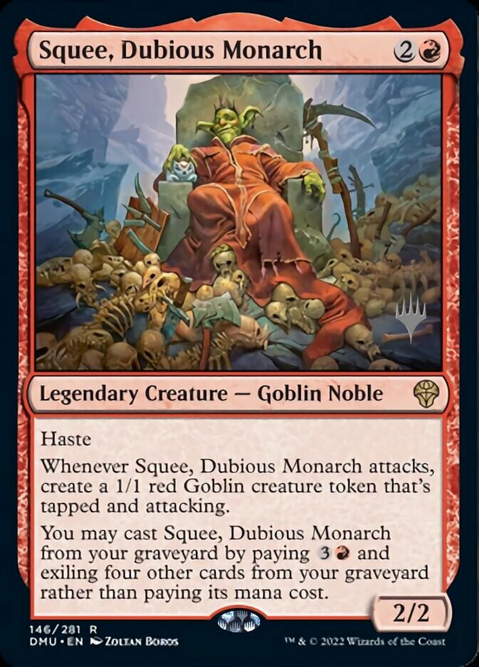 Squee, Dubious Monarch (Promo Pack) [Dominaria United Promos] | The Gaming-Verse