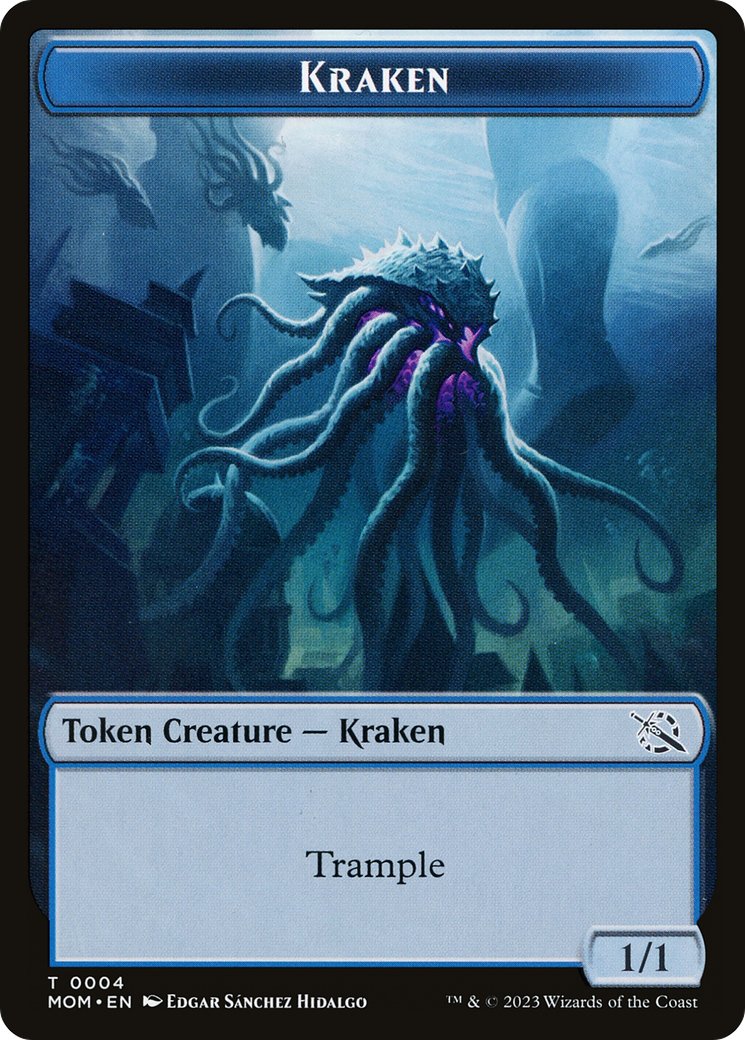 Soldier // Kraken Double-Sided Token [March of the Machine Tokens] | The Gaming-Verse