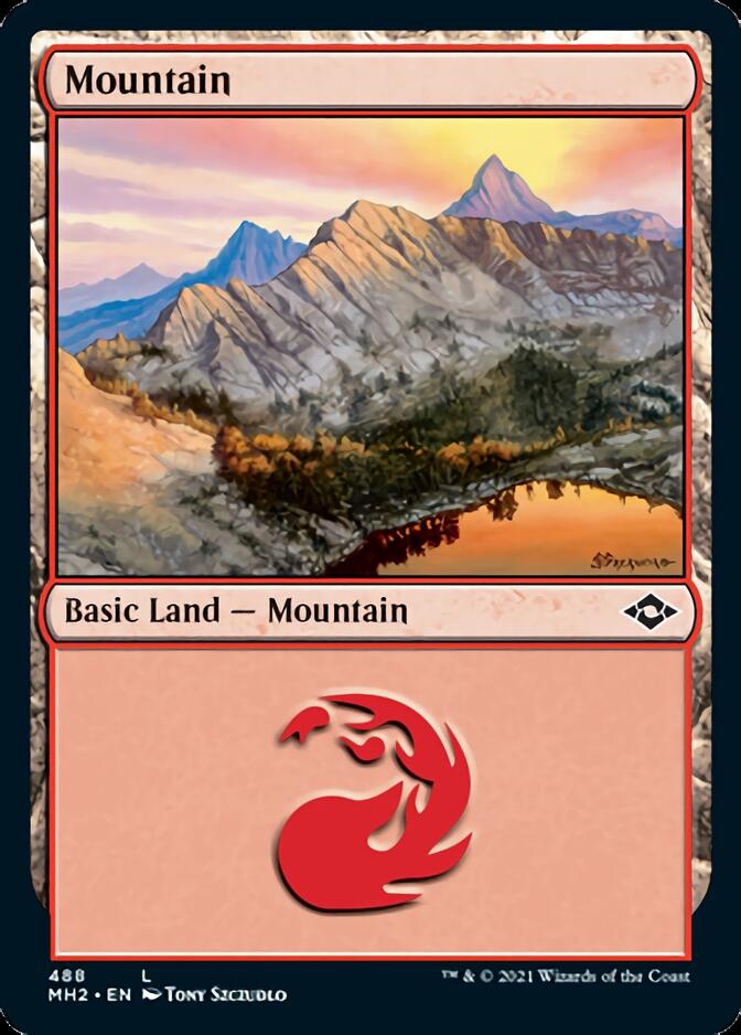 Mountain (488) (Foil Etched) [Modern Horizons 2] | The Gaming-Verse