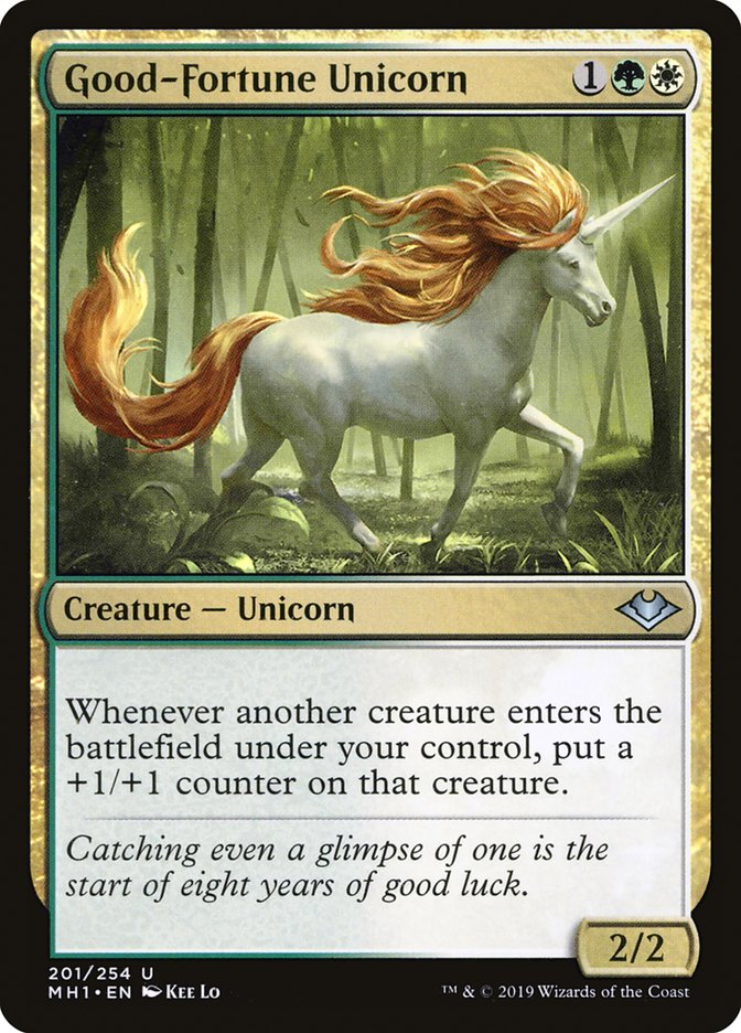 Good-Fortune Unicorn [Modern Horizons] | The Gaming-Verse