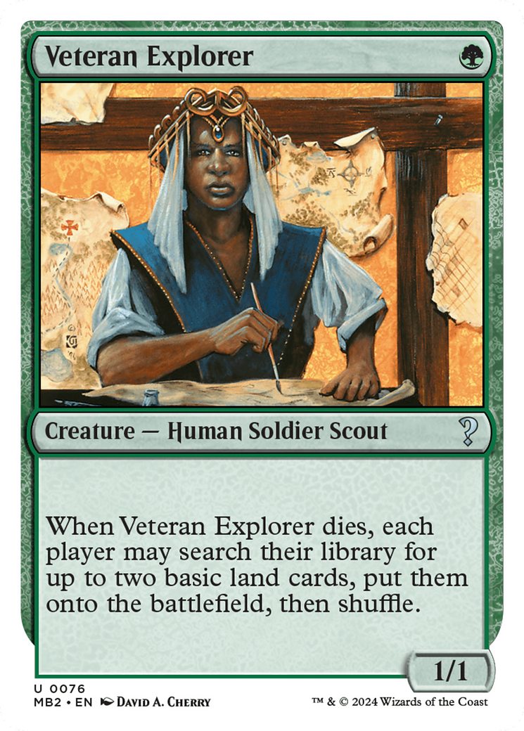 Veteran Explorer (White Border) [Mystery Booster 2] | The Gaming-Verse