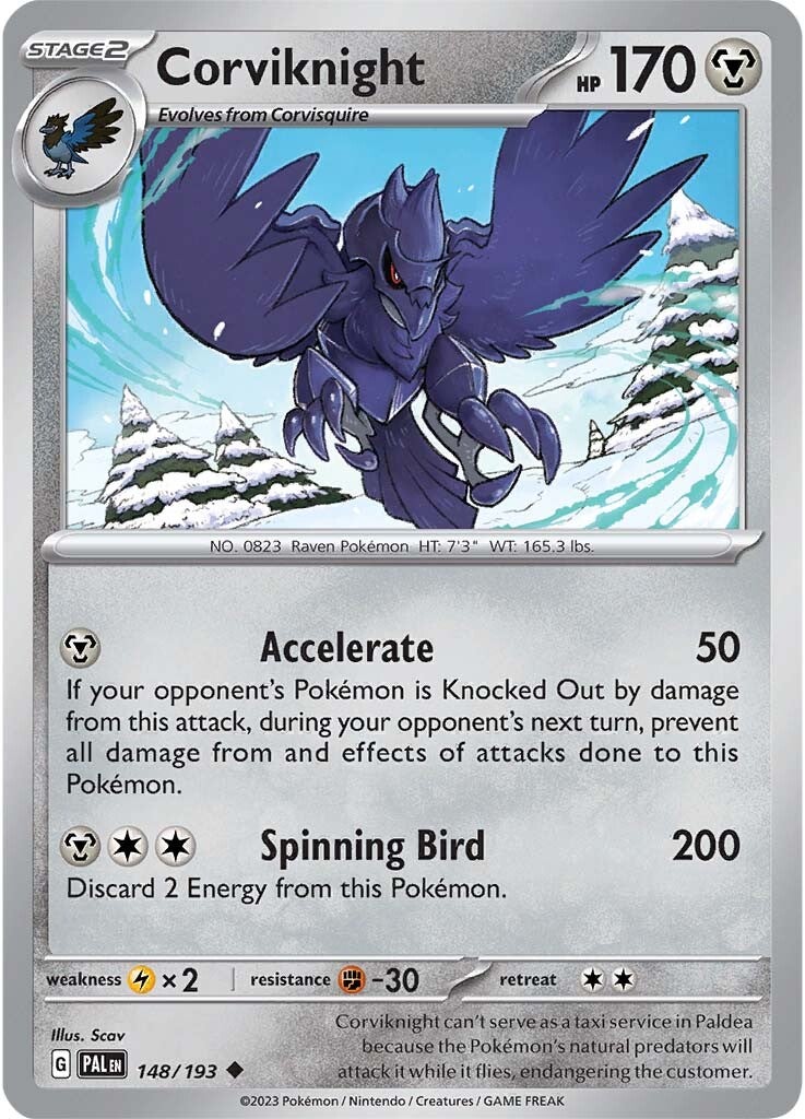 Corviknight (148/193) [Scarlet & Violet: Paldea Evolved] | The Gaming-Verse