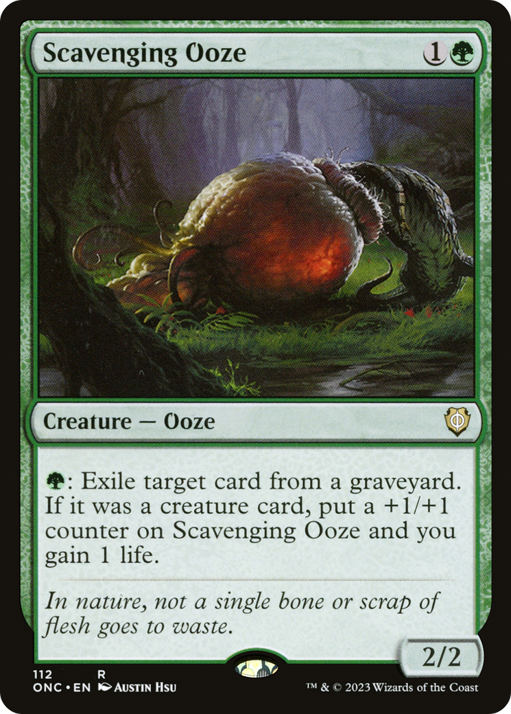 Scavenging Ooze [Phyrexia: All Will Be One Commander] | The Gaming-Verse