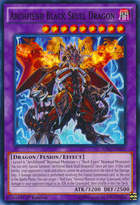 Archfiend Black Skull Dragon [LDK2-ENJ42] Common | The Gaming-Verse