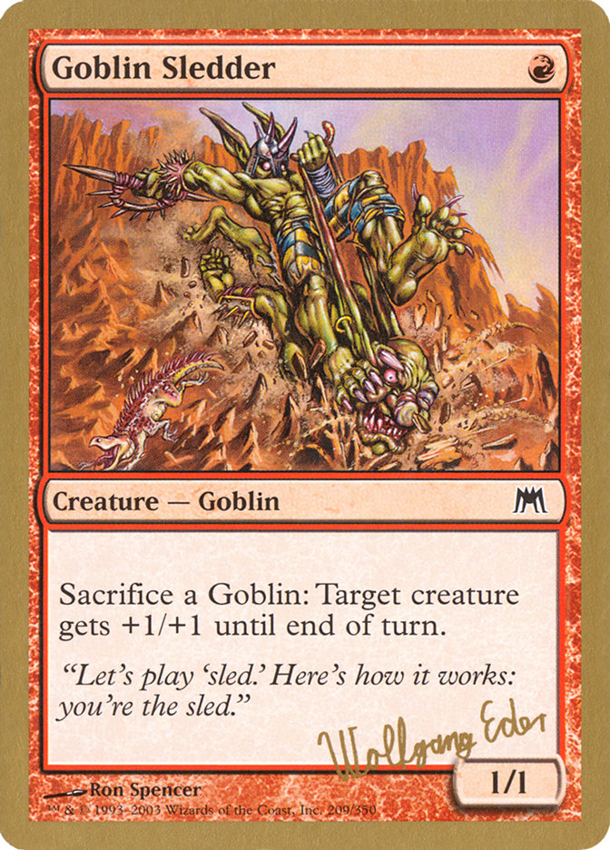 Goblin Sledder (Wolfgang Eder) [World Championship Decks 2003] | The Gaming-Verse