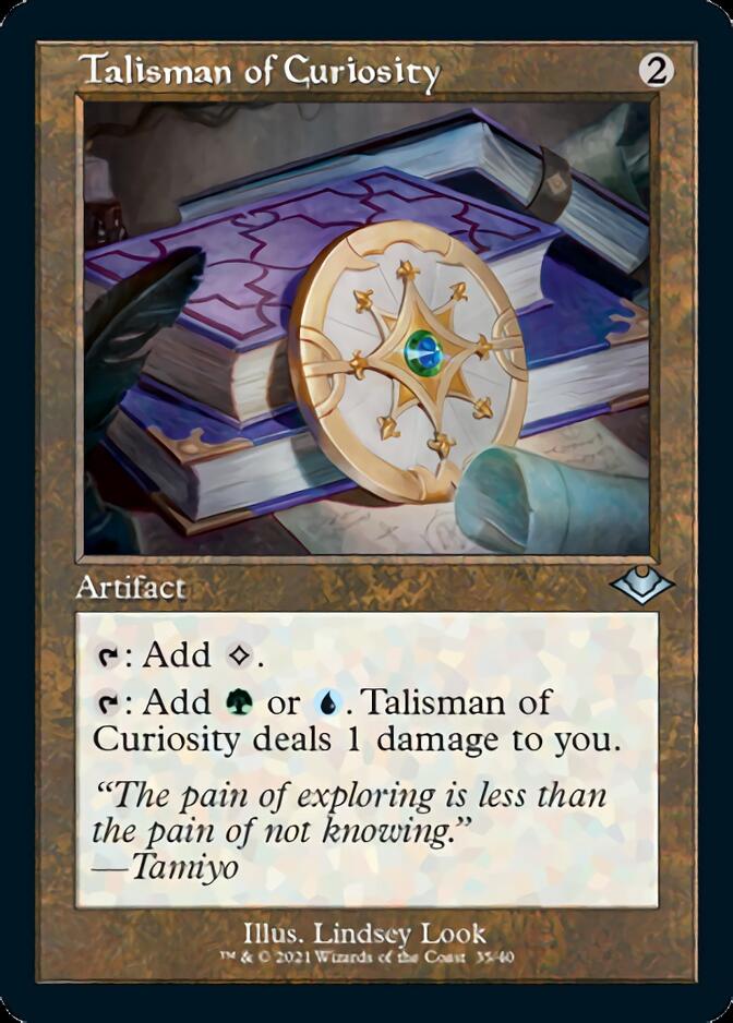 Talisman of Curiosity (Retro Foil Etched) [Modern Horizons] | The Gaming-Verse