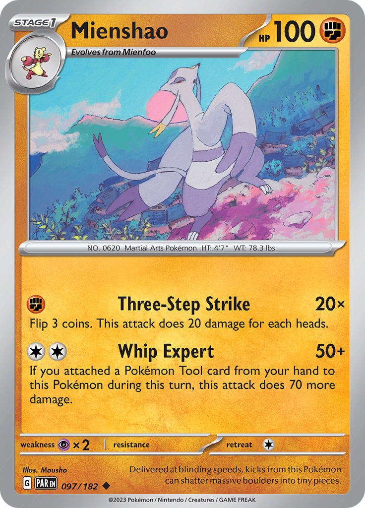 Mienshao (097/182) [Scarlet & Violet: Paradox Rift] | The Gaming-Verse