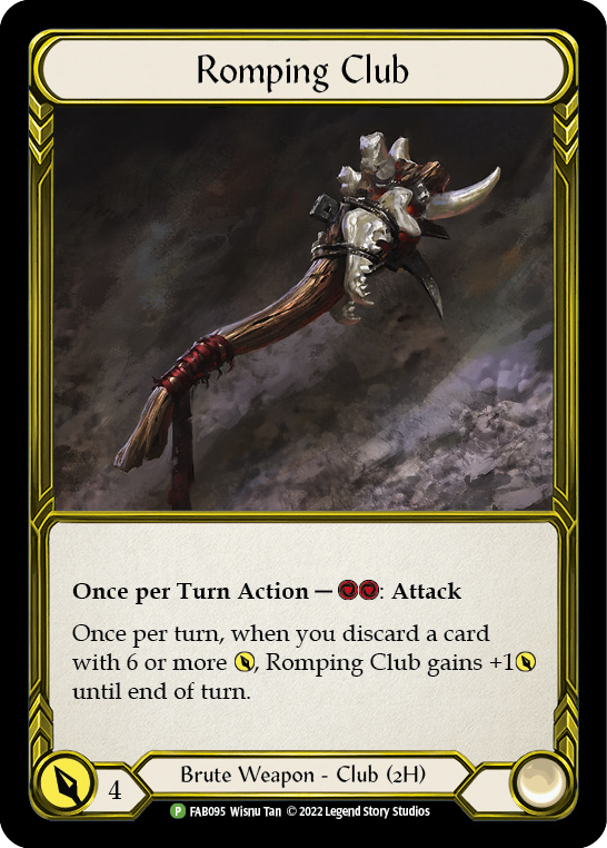 Romping Club (Golden) [FAB095] (Promo)  Cold Foil | The Gaming-Verse