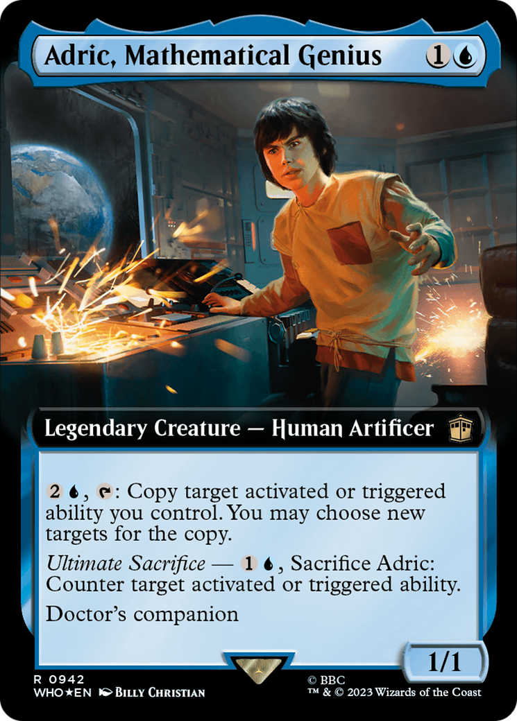 Adric, Mathematical Genius (Extended Art) (Surge Foil) [Doctor Who] | The Gaming-Verse