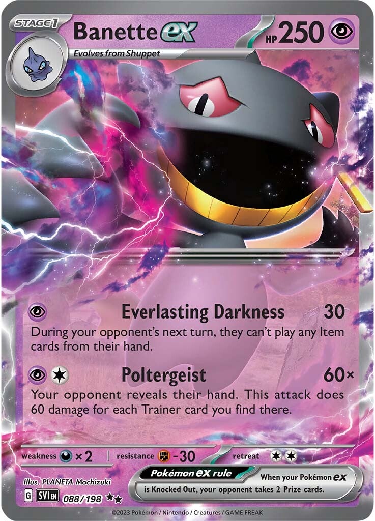 Banette ex (088/198) [Scarlet & Violet: Base Set] | The Gaming-Verse