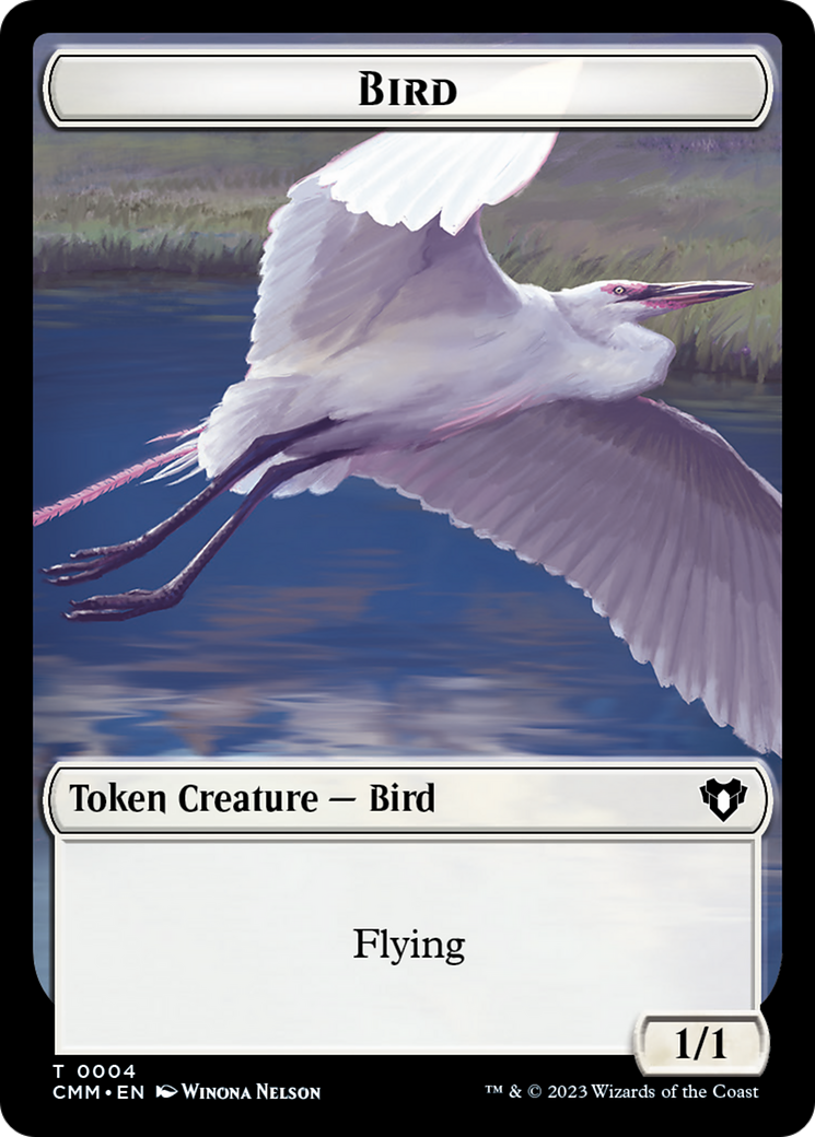 Bird Token [Commander Masters Tokens] | The Gaming-Verse