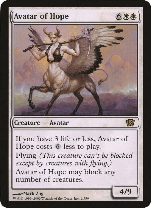 Avatar of Hope (Oversized) [Eighth Edition Box Topper] | The Gaming-Verse