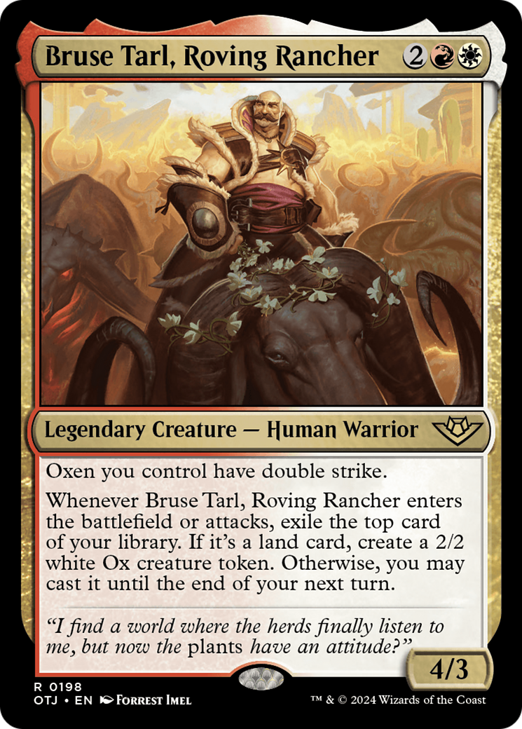 Bruse Tarl, Roving Rancher [Outlaws of Thunder Junction] | The Gaming-Verse