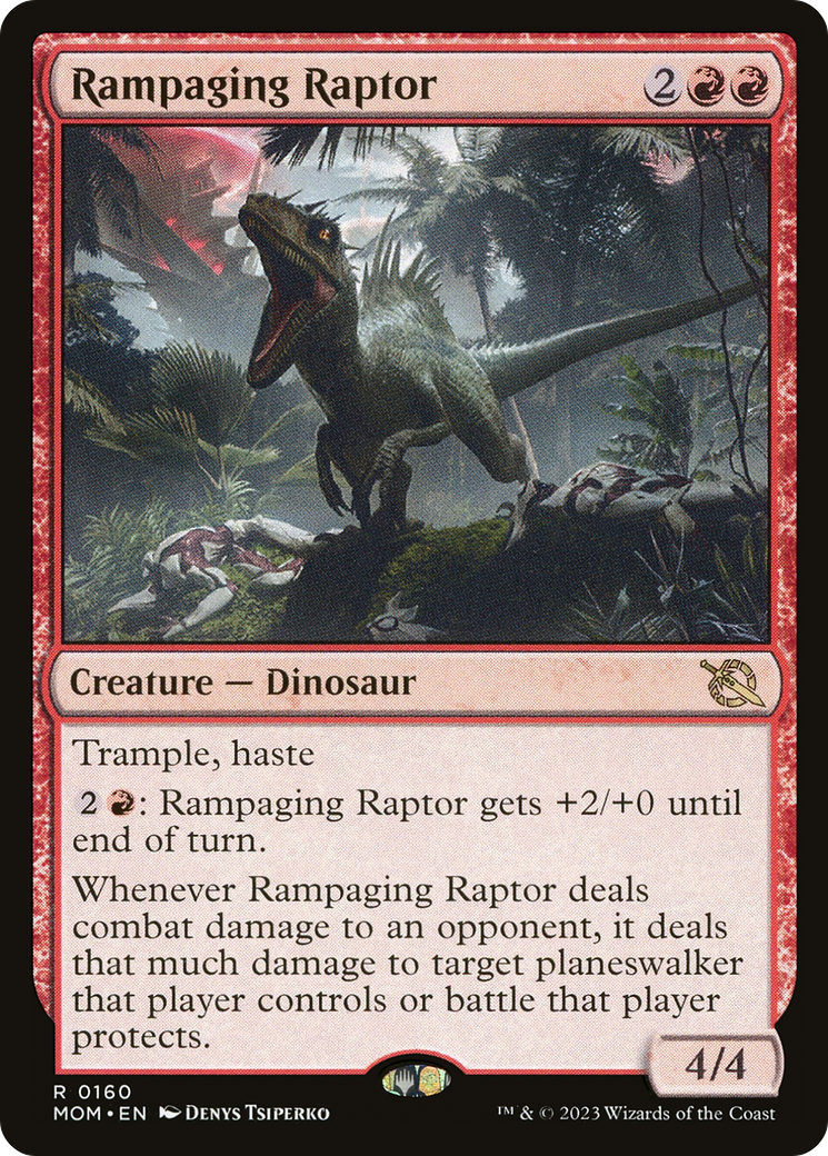 Rampaging Raptor [March of the Machine] | The Gaming-Verse