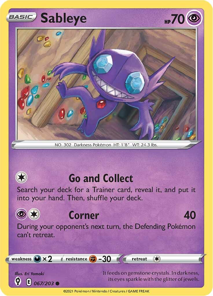 Sableye (067/203) [Sword & Shield: Evolving Skies] | The Gaming-Verse