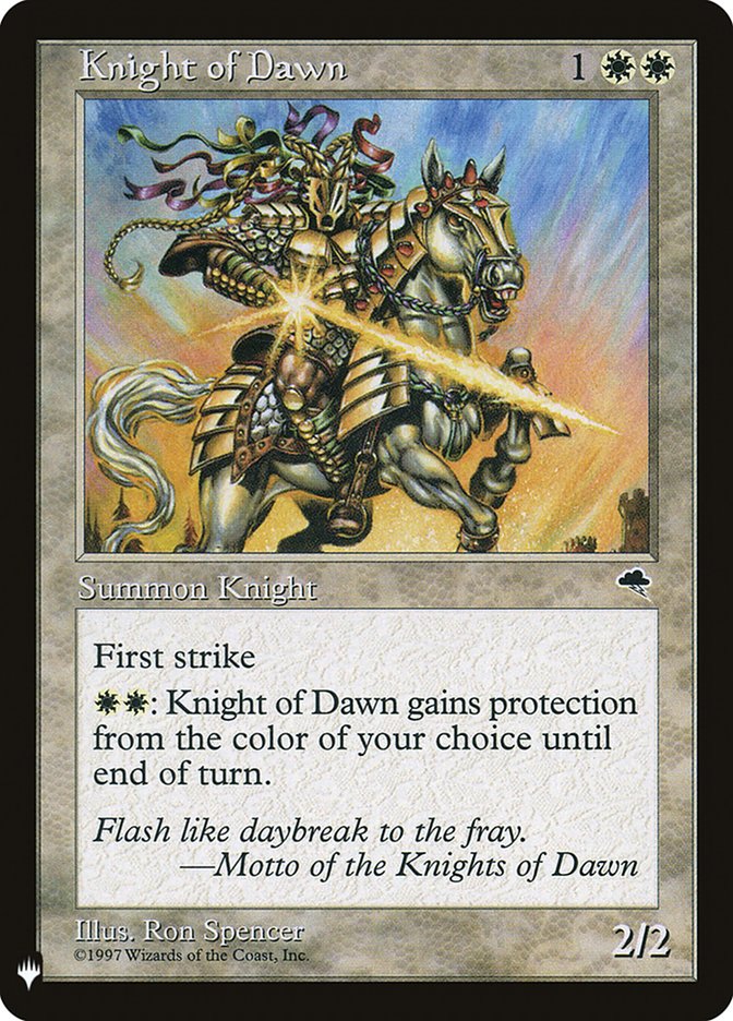 Knight of Dawn [Mystery Booster] | The Gaming-Verse