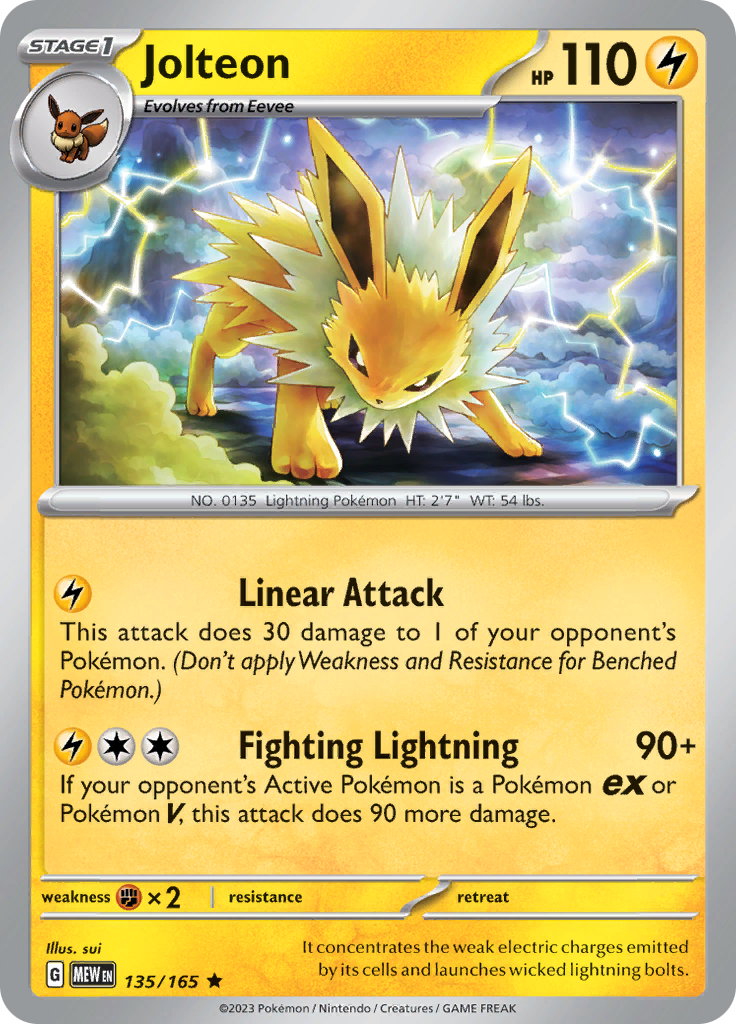 Jolteon (135/165) [Scarlet & Violet: 151] | The Gaming-Verse