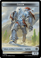 Golem // Plot Double-Sided Token [Outlaws of Thunder Junction: The Big Score Tokens] | The Gaming-Verse