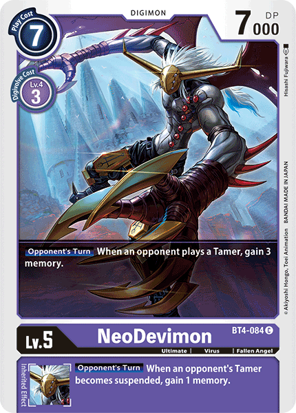 NeoDevimon [BT4-084] [Great Legend] | The Gaming-Verse