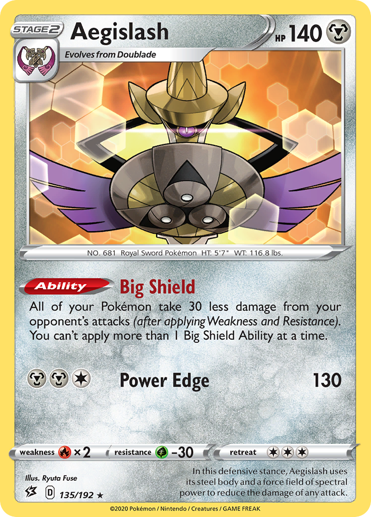 Aegislash (135/192) [Sword & Shield: Rebel Clash] | The Gaming-Verse