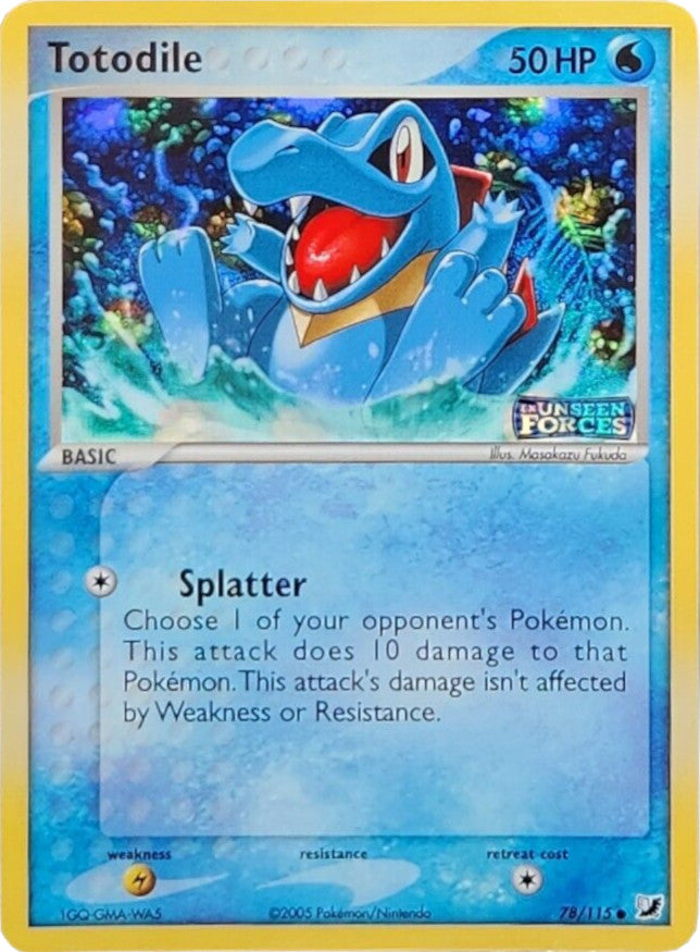 Totodile (78/115) (Stamped) [EX: Unseen Forces] | The Gaming-Verse