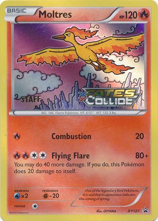 Moltres (XY127) (Staff) [XY: Black Star Promos] | The Gaming-Verse