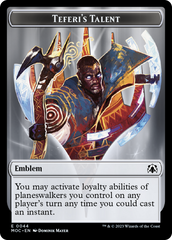 Phyrexian Myr // Teferi's Talent Emblem Double-Sided Token [March of the Machine Tokens] | The Gaming-Verse