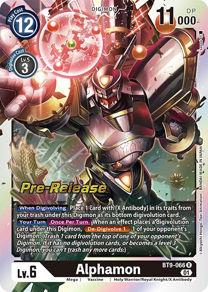 Alphamon [BT9-066] [X Record Pre-Release Promos] | The Gaming-Verse