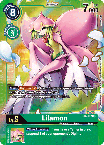 Lilamon [BT4-059] (Alternate Art) [Great Legend] | The Gaming-Verse