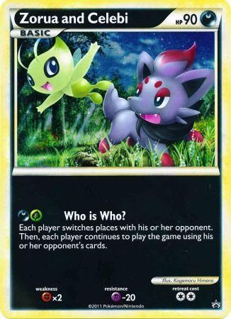 Zorua and Celebi (Jumbo Card) [Miscellaneous Cards] | The Gaming-Verse