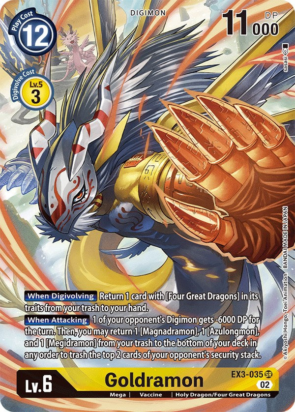 Goldramon [EX3-035] (Alternate Art) [Draconic Roar] | The Gaming-Verse