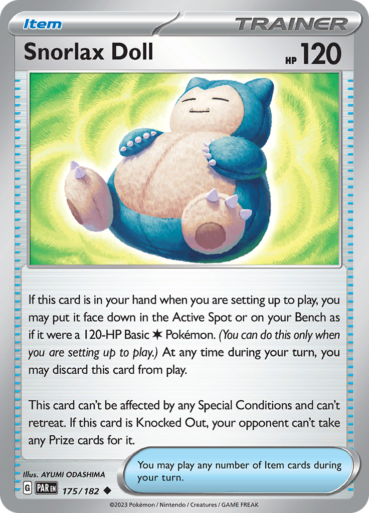 Snorlax Doll (175/182) [Scarlet & Violet: Paradox Rift] | The Gaming-Verse