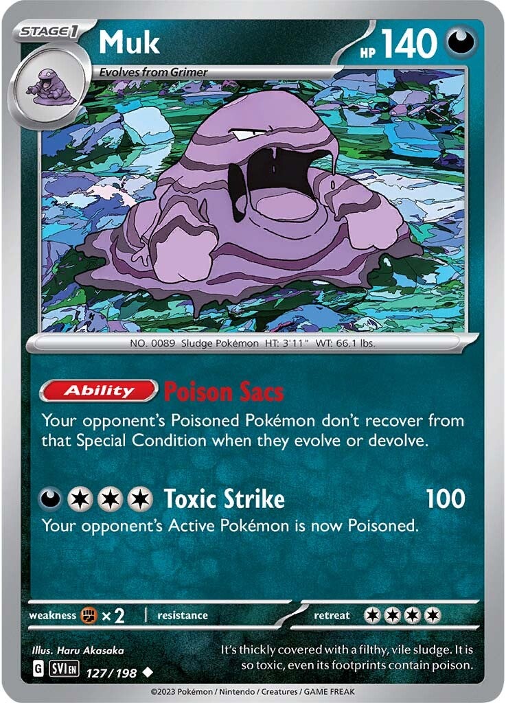 Muk (127/198) [Scarlet & Violet: Base Set] | The Gaming-Verse