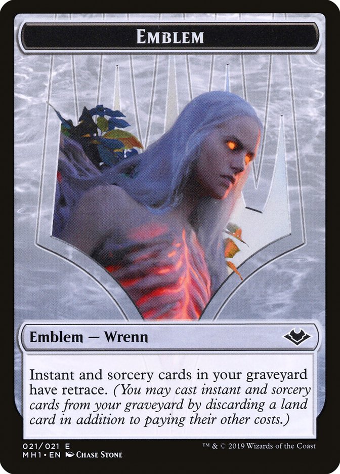 Elemental (008) // Wrenn and Six Emblem (021) Double-Sided Token [Modern Horizons Tokens] | The Gaming-Verse