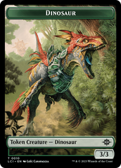 Gnome // Dinosaur (0010) Double-Sided Token [The Lost Caverns of Ixalan Tokens] | The Gaming-Verse