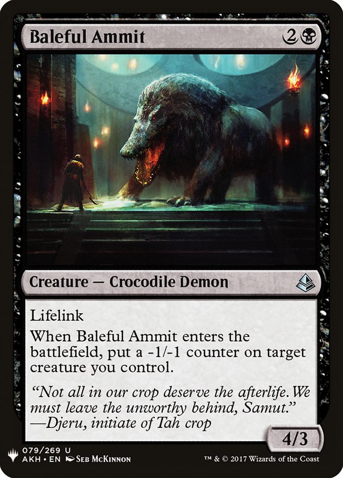 Baleful Ammit [Mystery Booster] | The Gaming-Verse