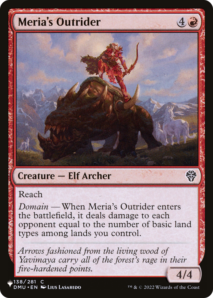 Meria's Outrider [The List Reprints] | The Gaming-Verse