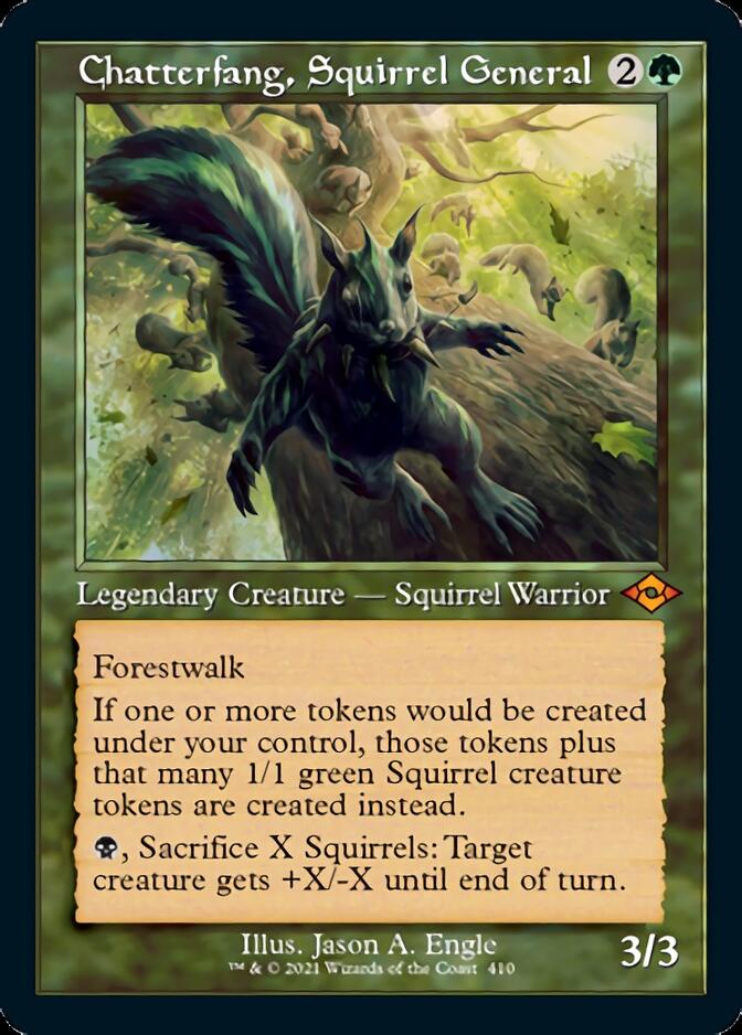 Chatterfang, Squirrel General (Retro Foil Etched) [Modern Horizons 2] | The Gaming-Verse