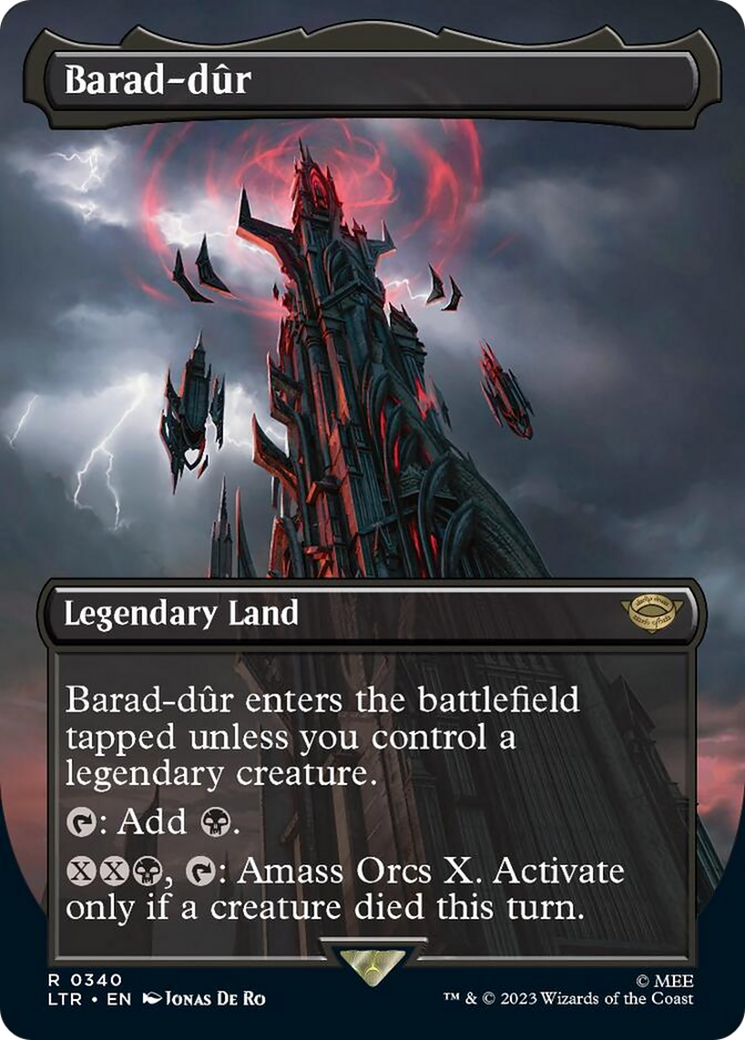 Barad-dur (Borderless Alternate Art) (340) [The Lord of the Rings: Tales of Middle-Earth] | The Gaming-Verse