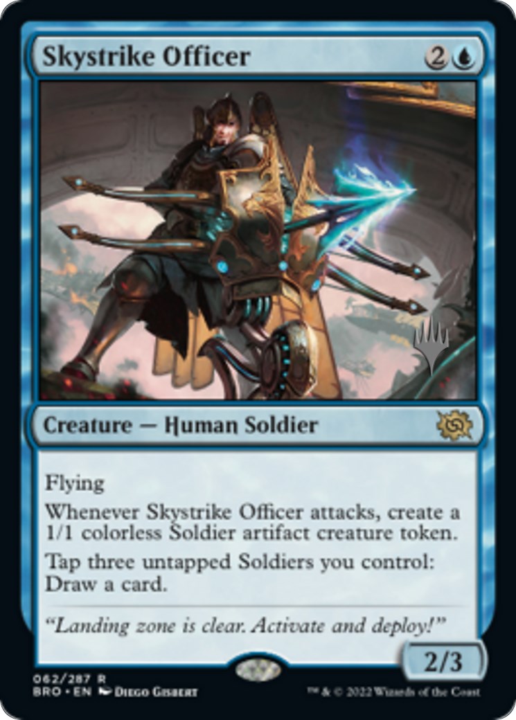 Skystrike Officer (Promo Pack) [The Brothers' War Promos] | The Gaming-Verse