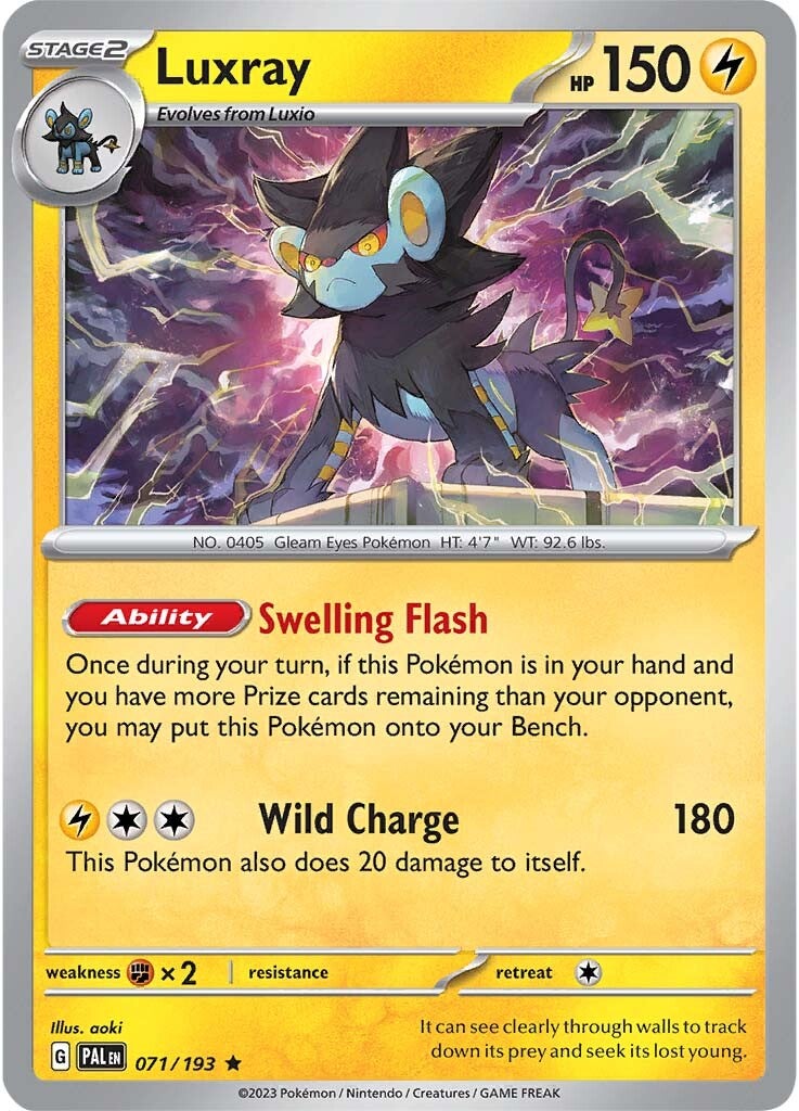 Luxray (071/193) [Scarlet & Violet: Paldea Evolved] | The Gaming-Verse