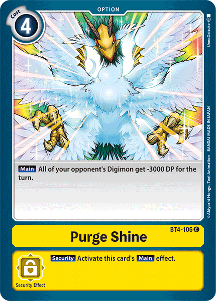 Purge Shine [BT4-106] [Great Legend] | The Gaming-Verse