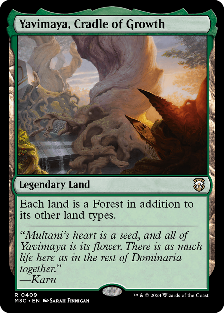 Yavimaya, Cradle of Growth (Ripple Foil) [Modern Horizons 3 Commander] | The Gaming-Verse