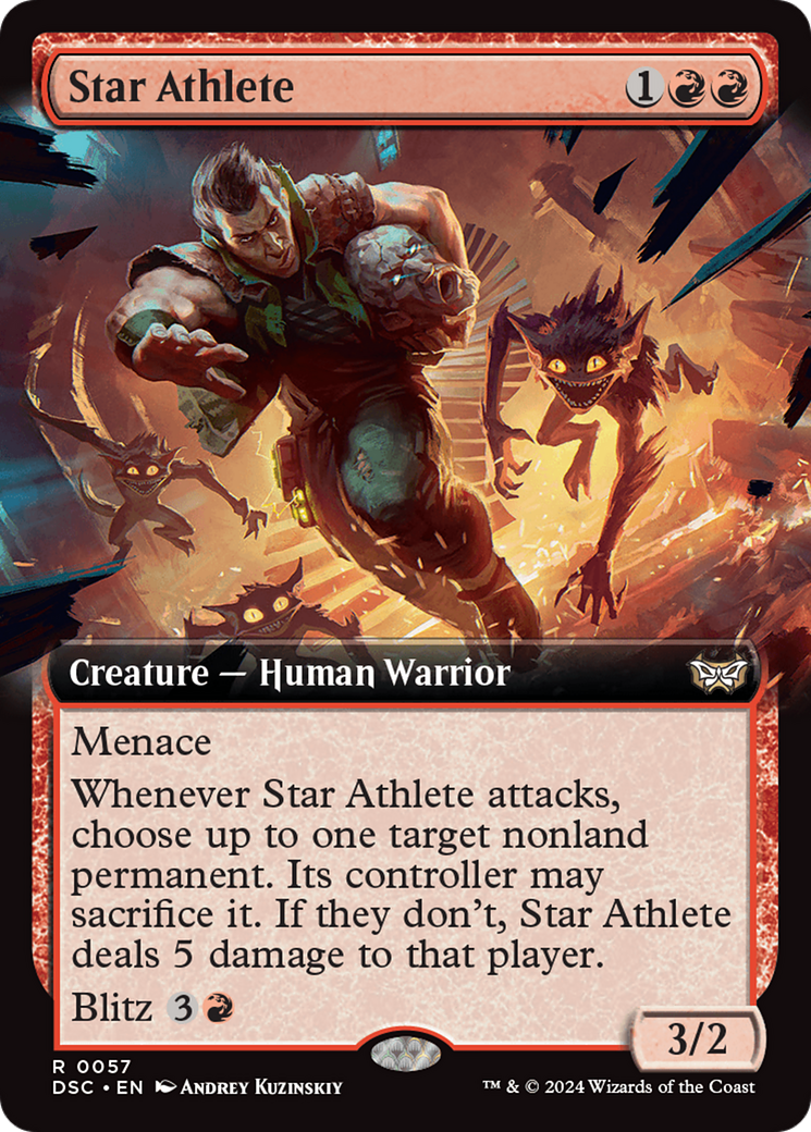 Star Athlete (Extended Art) [Duskmourn: House of Horror Commander] | The Gaming-Verse